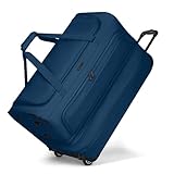 REDOLZ 2-Rollen große Trolley-Reisetasche | Volumen erweiterbar von 98 auf 119 Liter mit Dehnfalte | Damen & Herren (70 cm, extra Bodenfach)