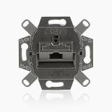 Busch-Jaeger 0218/11-101 UAE-Anschlussdose, RJ 45, Cat. 6A iso, geschirmt