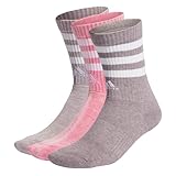 adidas Crew-Socken, Pulse Magenta/vorgelassene Feige/Grau Zwei, XL