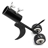 Teleskop Unkrautentferner Haken Unkrautentferner langer Griff, Terrassenjätwerkzeug mit Rädern Unkrautzieher für Garten, Terrasse, Riss, Fugendüse, Gehwege, Unkrautjätwerkzeug