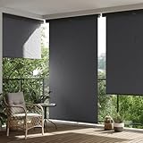 Furniture Home Tools Balkon Seitenmarkise 165x250 cm schwarz