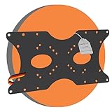 PureMounts Vesa Adapter, Adapterplatte Universal 50x50 bis 400x200 mm, Für Monitor, TV, Fernseher, Bildschirm, Halterung, Wandhalterung, Schwarz