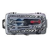 FENGJISUN Steckschlüssel-Satz 40-teiliges Maulschlüssel-Ratschenschlüssel-Steckschlüssel-Set, Auto-Reparatur-Werkzeug-Kombination, Handwerkzeuge Werkzeug Set Für Haushalt