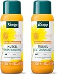 Kneipp Aroma-Pflegeschaumbad Muskel Entspannung - Badezusatz mit wertvollem Extrakt der Arnika & natürlichen ätherischen Ölen aus Cabreuva, Rosmarin & Pinus-Arten - wärmendes Badeerlebnis - 400ml