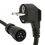 EU 220 V AC Kabel Solar Wechselrichter, 3 x 1,5 mm² Solarkabel, 3 m/10 ft AC Netzkabel, Solar Photovoltaik Micro Wechselrichter Kabel Zubehör für WVC Micro Grid Tie Inverter Power Kabel