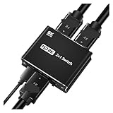 8K Switch HMI 2.1 Switcher Adapter 4K@120Hz 1080p 8K 2x1 Switch Videokonverter for PS4 PS5 Kamera Laptop PC zu TV or