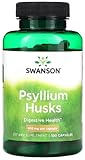 Swanson - Psyllium Husks 610 mg | Ballaststoffquelle für die Verdauung - 100 Kapseln