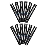 Hohopeti 12 Stück LCD Temperaturaufkleber Selbstklebend 18 X 13cm Grün Blaue Anzeige für Aquarien Terrarien Amphibien und Reptilien Innenraummessung