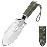 Sexyhot 8 in 1 Multi-Camping Schaufel, Mini Garten Schaufel aus Metall, Tragbare Garten Schaufel aus Edelstahl, Camping Gadgets für Outdoor-Überleben, Notfall, Rettung, Gifts for Men