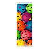 Winterschal mit Quasten, Bälle, Farben, Muster, bedruckt, modisch, Kaschmir-Gefühl, Damen-Schal, lange Decke, Schal, Pashmina-Schal, 200 x 70 x 9 cm