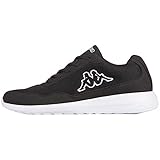 Kappa Unisex Follow Sneaker, Schwarz Black White 1110, 39 EU