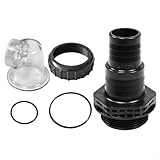 Pumixiy Pool Vorfilter Deckel Montage Transparente Abdeckung mit O-Ringen und Schraubfitting für SPS25, SPS50, SPS75, SPS100 Schwimmbad Umwälzpumpe