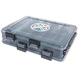 LMAB Köderbox Tackle Box Hardbait, Angelbox für Wobbler doppelseitig, Wobblerbox 20,5 x 17 x 4,8 cm