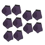 NIYANGLE 5 Paare Feuchtigkeitsspendende Fersensocken aus Gel Socken für Trockene Rissige Haut für Fußpflege und Wohlbefinden