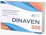 DuLàc, Dinaven 500, Nahrungsergänzungsmittel Mit Diosmin Und Hesperidin, Geeignet Bei Schweren Und Geschwollenen Beinen, Fördert Die Mikrozirkulation, Made in Italy, 60 Tabletten, 650 mg
