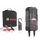 Bosch C10 Batterieladegerät, 3,5 Ampere, mit Erhaltungsladungs-Funktion - Autobatterie-Ladegerät für 12 V Blei-Säure-, AGM-, EFB-, Gel- und SLI-Batterien