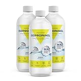 Reines Isopropanol – Isopropylalkohol 99,9% – 3 x 1 Liter Reinigungsalkohol – Reinigung von elektronischen Geräten & Linsen – löst Kunstharz beim 3D-Druck (3 x 1000ml) Made in Germany