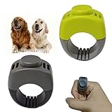 ZhongShuang 2 Stück,Klicker Hund, Finger Clicker, Klicker zur Hundeerziehung, Praktisches Hundetraining-Zubehör als Fingerring-Clicker Hund für Hunde