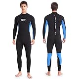 Gimilife Neoprenanzug für Herren, Neopren Tauchanzüge Neoprenanzug Herren Lang, 3mm Wetsuit für Tauchen Surfen Schnorcheln Kajakfahren