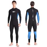 Neoprenanzug für Herren, Neopren Herren Tauchanzüge Neoprenanzug Herren Lang, 3mm Neoprenanzug Herren Wetsuit für Tauchen Surfen Schnorcheln Kajakfahren