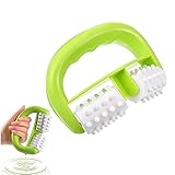 Anti Cellulite Massage Rolle Körper Rolle Bürste Nass/Trocken Verwendung für Massieren Reduzieren Cellulite für Frauen Männer Arme Schulter Gesäß Zurück Beine（grün).