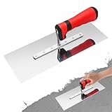 Maurerkelle 11 x 30 cm, Stukkateurkelle mit Softgriff, Stukkateurspachtel Gipser-Spachtel aus Edelstahl, Gipserspachtel Putz Kellen für Stuckarbeiten