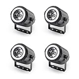 DELIBANG 4PCS 40W RGBW 4 in 1 LED Pinspot + 24 SMD RGB Bühnenleuchten LED Par DMX DJ Lichter 7/11CH Partylicht Led Strahler für Bar, Party, Hochzeit, Disco, Theater, Halloween