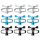 Sewroro 9 Stück Zaunspannset mit Geradlinigem Drahtspanner Tragbarer Bandspanner aus Langlebigem Material für Elektrozäune und Wäscheleinen Leicht und Installieren