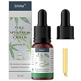 EXVital® CBD Öl 10%,Natürlich mit Hanföl- Vollspektrum Tropfen - Cannabisöl mit 1000mg Cannabidiol, Premiumqualität