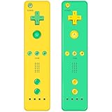 AUFGLO Retro Games Controller für Wii-Konsolen - 2er-Pack Fernbedienungen mit Silikonhülle und Handgelenkband
