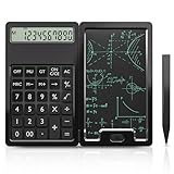 Taschenrechner SZBJSMF Multifunktional Tragbar Taschenrechner Schule Klein Calculator mit Schreibtafel und Stift für Schule,Büro,Studenten, Lehrer