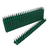 ROMISBABA 10 Sätze Grüne Kunststoff Vogelschutzstacheln Langlebige Taubenspikes zur Effektiven Vogelabwehr an Hauswänden Balkonen Fenstersimsen und Geländern Tierfreundliche Abschreckung