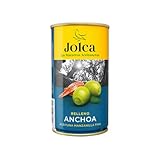 JOLCA Grüne Oliven, Typ feine Manzanilla, gefüllt mit Sardellen JOLCA 150 g 3er-Packung