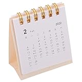 VILLCASE 1 Stück Kreativer Tischkalender Praktischer Mini Stehkalender für Büro und Zuhause Faltbare Basis für Einfache Aufbewahrung Design für