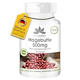 Hagebutten 500mg Kapseln - 180 Kapseln - hochdosiert - vegan - mit Acerola | HERBADIREKT by Warnke Vitalstoffe - Deutsche Apothekenqualität