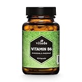 Vitamin B6 hochdosiert - 25mg als Pyridoxal-5-Phosphat - 90 Kapseln im Glas - Laborgeprüft - Vegan