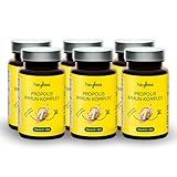 heybee® Propolis-Kapseln – pflanzliche Kapseln zur Immunstärkung mit Vitamin D und Zink (6x 60 Kapseln), für Kinder und Erwachsene, Unterstützung während der Pollenallergie