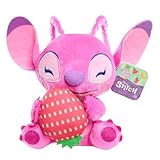 Disney Stitch Klein 7' Plüsch Stofftier Erdbeere Engel Kinder Spielzeug ab 2 Jahren Just Play