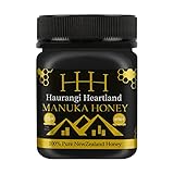 Haurangi Heartland Manuka Honig MGO 696+, 250g - Hochwertiger, Rein, Roh - Abgefüllt und zertifiziert in Neuseeland