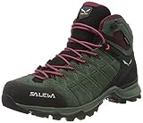 Salewa Damen WS Alp Mate Mid WP Trekking- & Wanderstiefel, Duck Green/Rhododendon, 39 EU