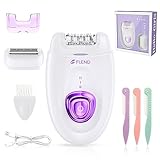 Elektrischer Epilierer für Damen, 2 in 1 Epilierer mit LED-Licht für Achselhöhlen, Beine, Arme, Epilierers für Beine, Epilierers für das Gesicht, Elektrorasierer und Epilierers