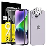NEW'C 2x für iPhone 14 Plus für Panzerglas (6,7 Zoll) und 2x Kamera Panzer Schutz Glas Kameraschutz für iPhone 14 Plus (6,7 Zoll) -Einfaches Installationswerkzeug enthalten- kratzfest