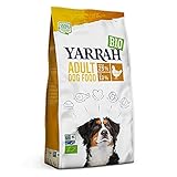 Yarrah Adult Nahrhaftes Bio-Trockenfutter für Hunde – für alle Erwachsenen Hunde | Exquisite Biologische Hundebrocken mit Huhn, 5kg | 100% biologisch & frei von künstlichen Zusätzen