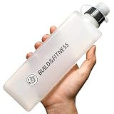 Build & Fitness Gebogene Wasserflasche für Laufgürtel, Trinkflasche zum Laufen, einfach zu verwenden, 300 ml