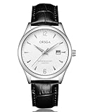 CIVO Herrenuhren Leder Schwarz Minimalistische Klassisch Armbanduhr Herren Analog Wasserdicht Datum Leuchtend Geschenke Uhren für Männer