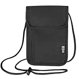 Brustbeutel mit RFID Schutz Weicher Brustbeutel zum Reisen Unisex Tasche maximale Sicherheit Anti-Diebstahl Unisex Reisegeldbeute für Smartphone und Reise Dokumente