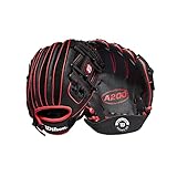 WILSON A200 10' Baseball-Handschuh, schwarz/red