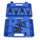 6-teiliges Schnappzangen-Set, interne und externe Haltezange, robustes Sicherungsringzangen-Set mit gerader, gebogener Sicherungszange, Schnapp-Entfernungswerkzeug für Fahrzeuge