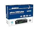 EDISION Picco T265 Plus Terrestrischer DVB-T2 & Kabel-Receiver DVB-C H.265 HEVC FTA Full HD PVR, USB, HDMI, SCART, S/PDIF, IR, USB WiFi Support, Universal 2in1 Fernbedieung