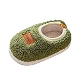 Generisch Babyschuhe Weich Boys Slippers Cotton Comfy House Slippers Bedroom Slippers Winter Warm Indoor Shoes Hausschuhe Damen Weihnachten (Green, 28.5 Little Child)